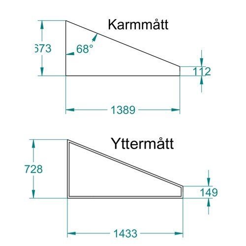 Päätyikkuna Talvi Harmaa